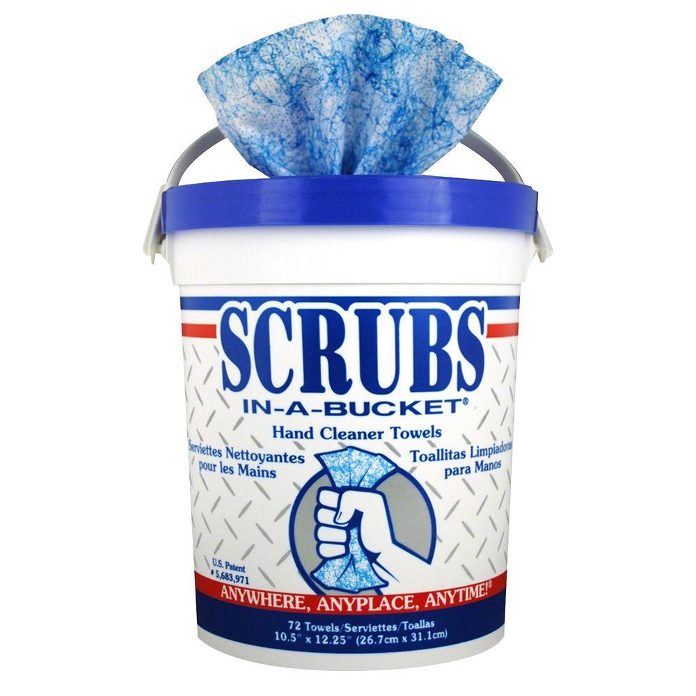 SCRUBS 12.25 inch x 10.50 inch Hand Cleaner Towels (72-Canister) by SCRUBS
