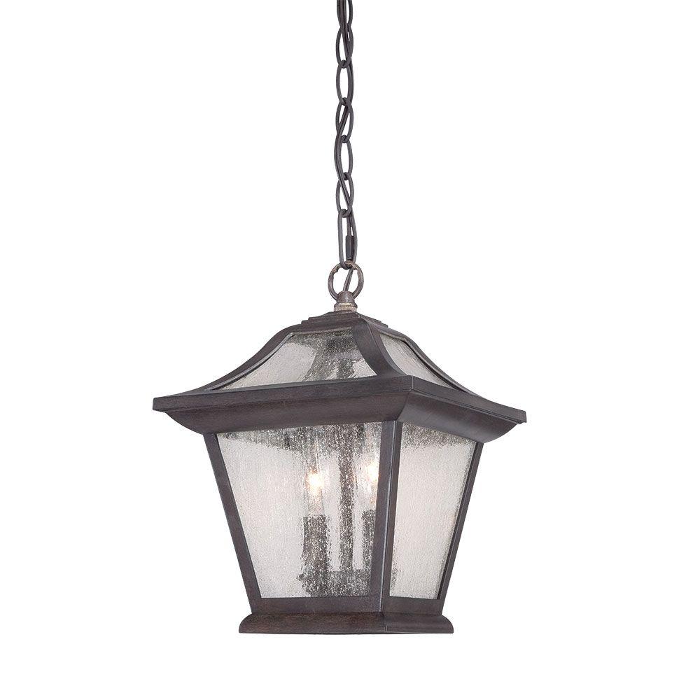 Acclaim Lighting Aiken 2-Light Black Coral Outdoor Hanging Lantern ...