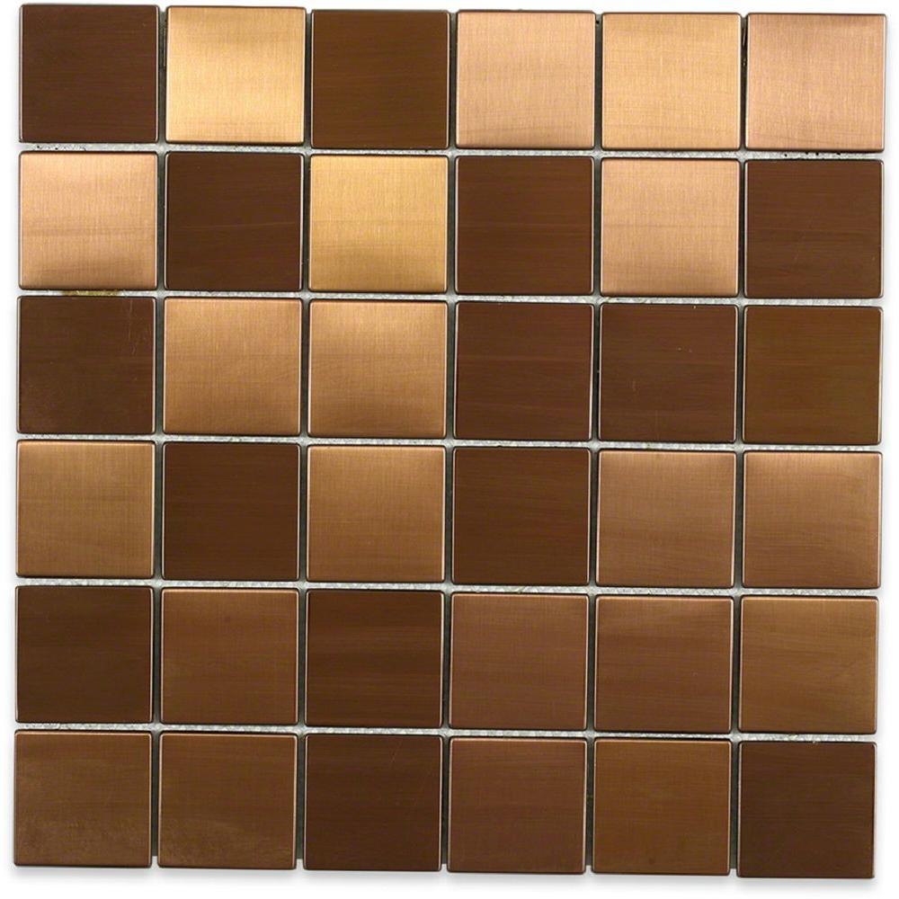 Creatice Copper Backsplash Tiles for Small Space
