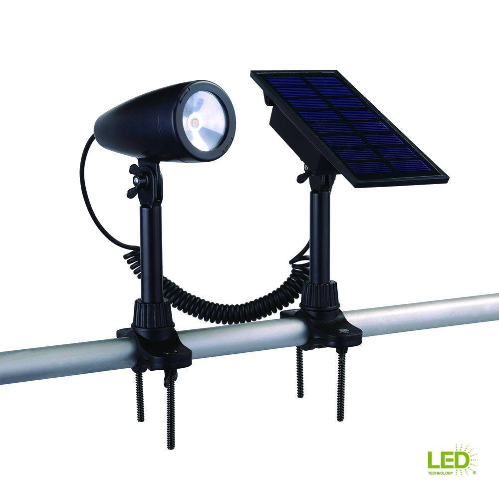 Hampton Bay Solar Black Outdoor Integrated Led Landscape Flag Light Hampton Bay Solar Black Outdoor Integrated Led Landscape Flag Light