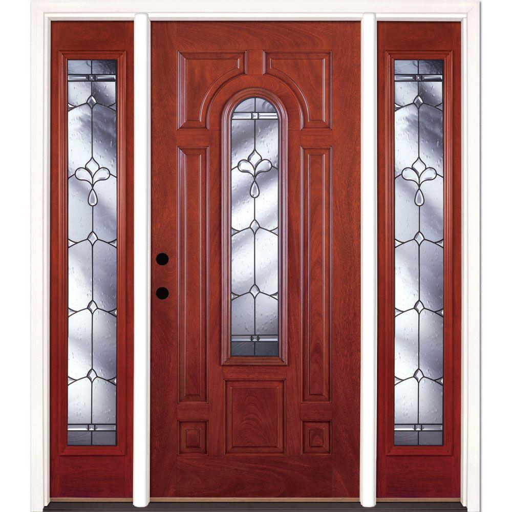 Feather River Doors 63.5 in.x81.625in.Carmel Patina Center Arch Lt