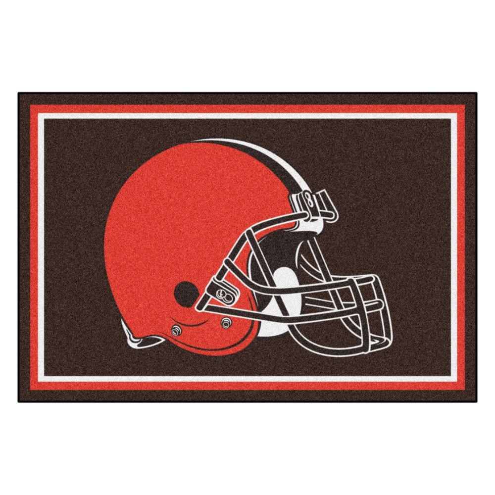 Fanmats Nfl Cleveland Browns Brown 5 Ft X 8 Area Rug