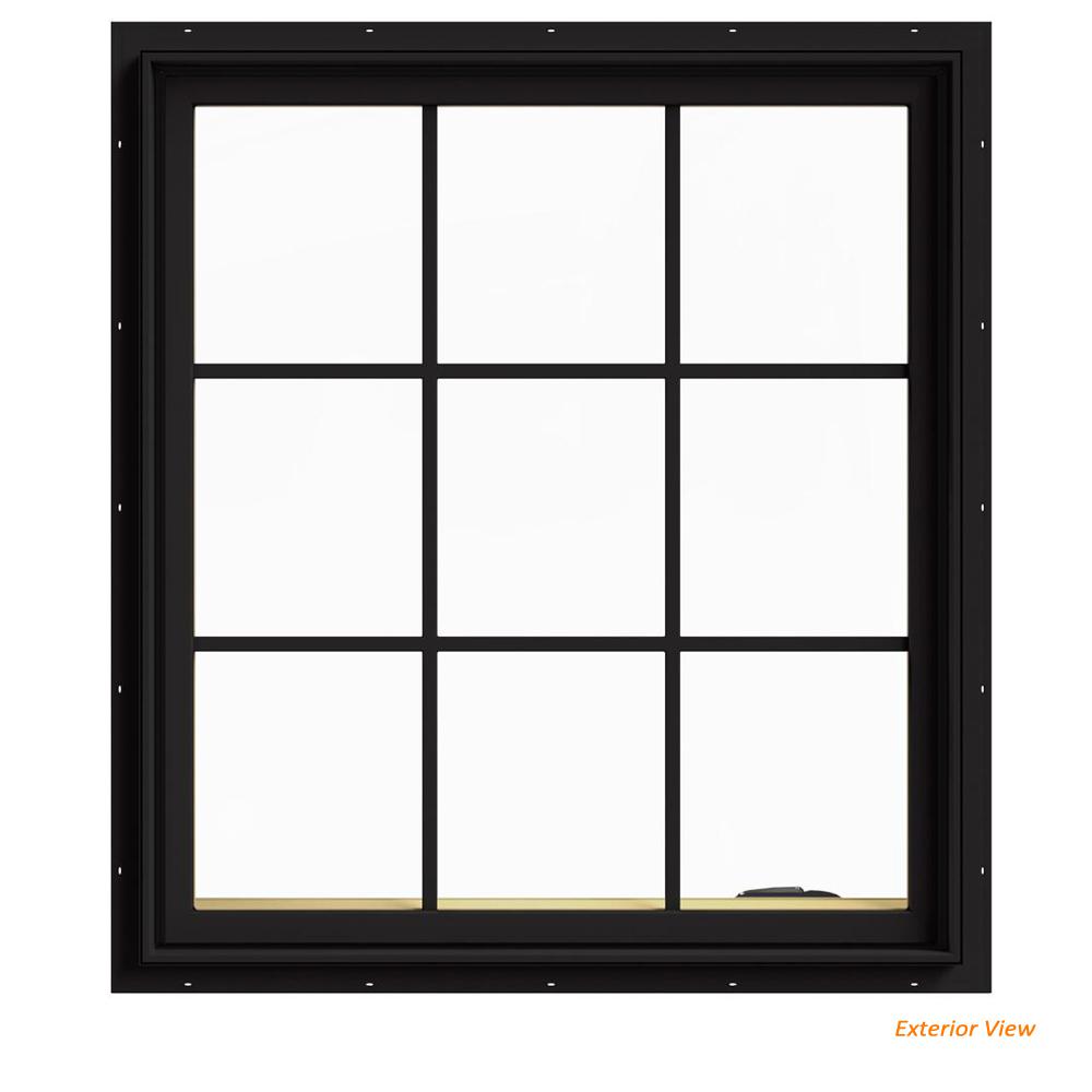 Black Casement Windows Windows The Home Depot