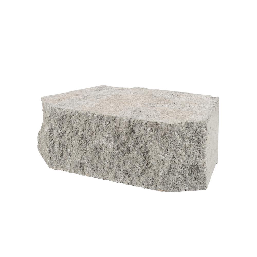 Basalite 12 in. Tan/Charcoal Retaining Wall Block100027501 The Home
