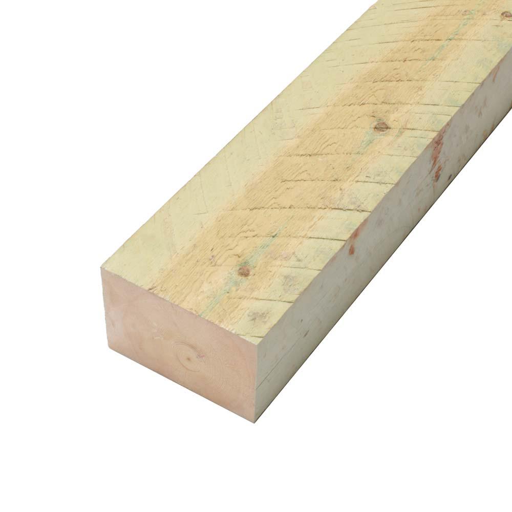 4 in. x 6 in. x 8 ft. Rough Pressure-Treated Timber-362762 - The Home Depot