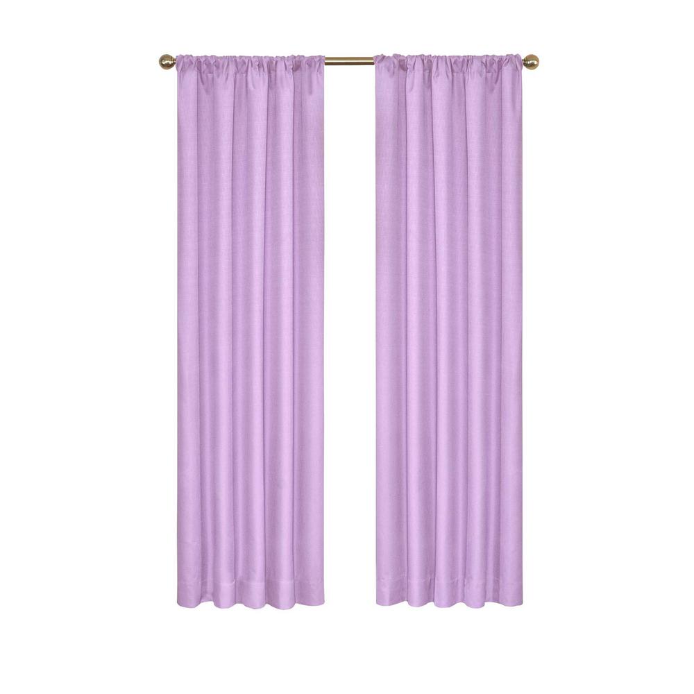 purple curtains