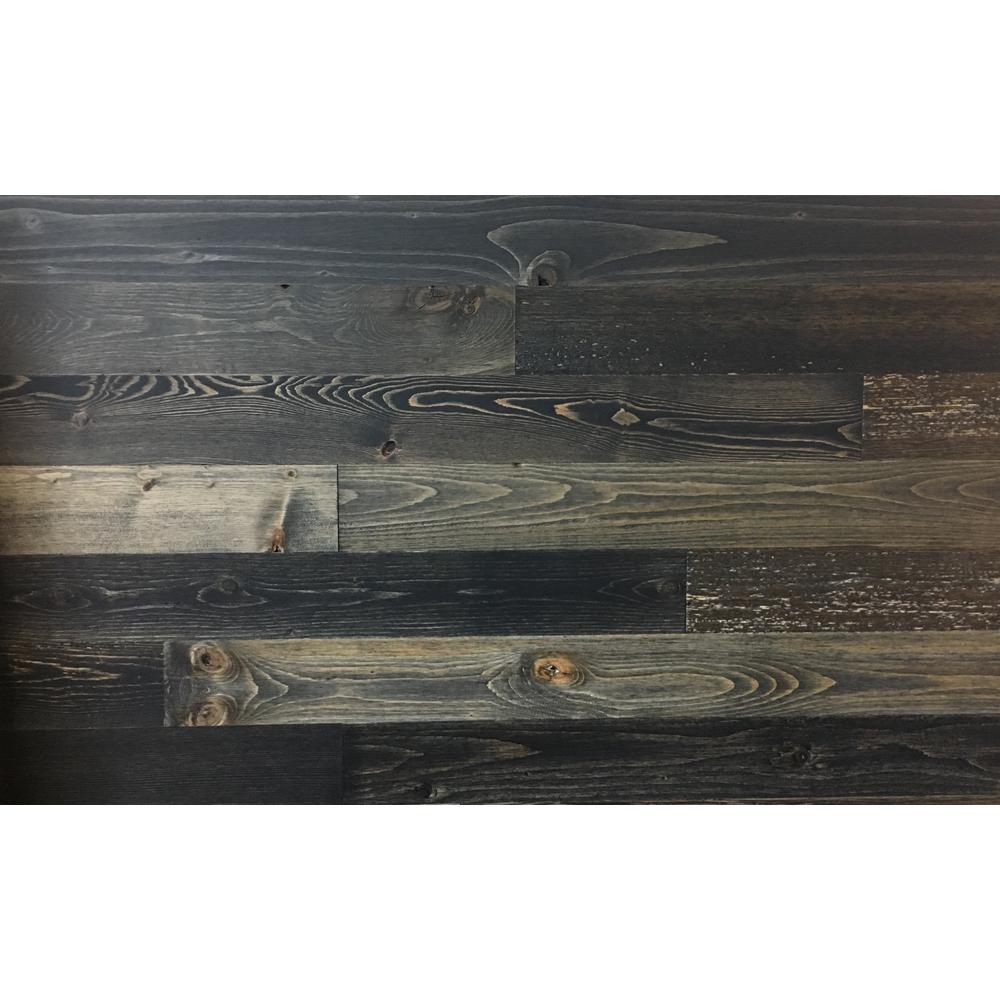 Timberchic Black Ice 3 in. Peel and Stick Wall Applique Panels (20 sq