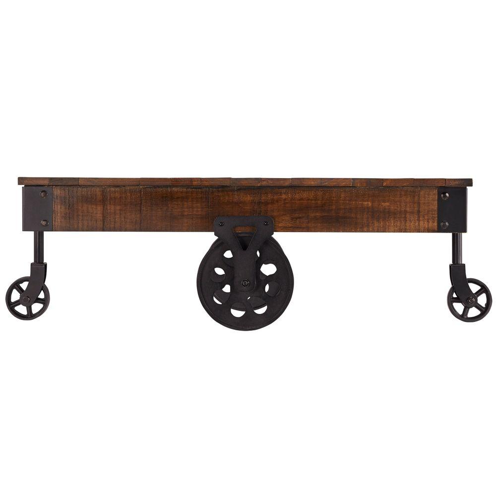 HomeSullivan Grove Place Distressed Cocoa Mobile Coffee Table403228BR