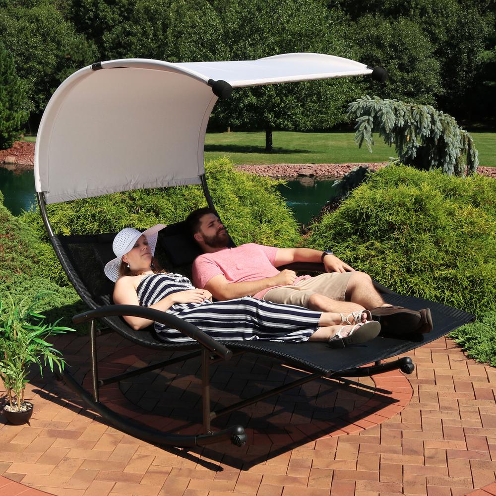 outdoor rocking chair with canopy