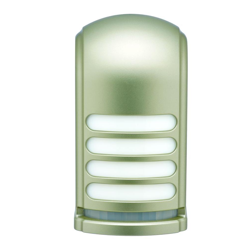 Dusk To Dawn Battery Integrated Led Deck Lighting Outdoor Pewter Motion Deck Light