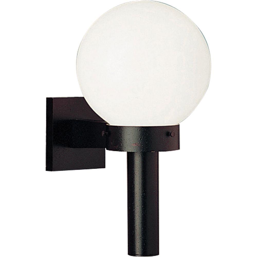 Progress Lighting Globe Collection Black 15 In Outdoor Wall Lantern Sconce Progress Lighting Globe Collection Black 15 In Outdoor Wall Lantern Sconce