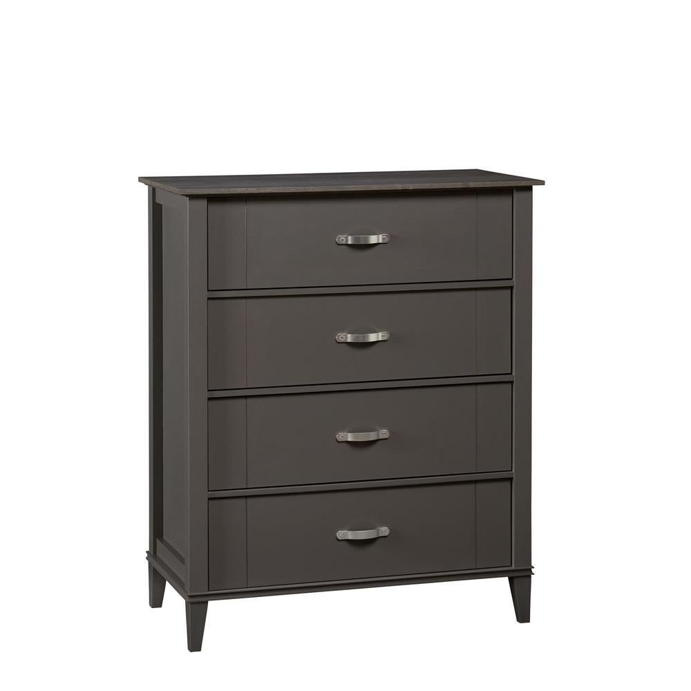 30 36 Dresser Gray Dressers Chests Bedroom Furniture Lisette Gray 4 Drawer Dresser