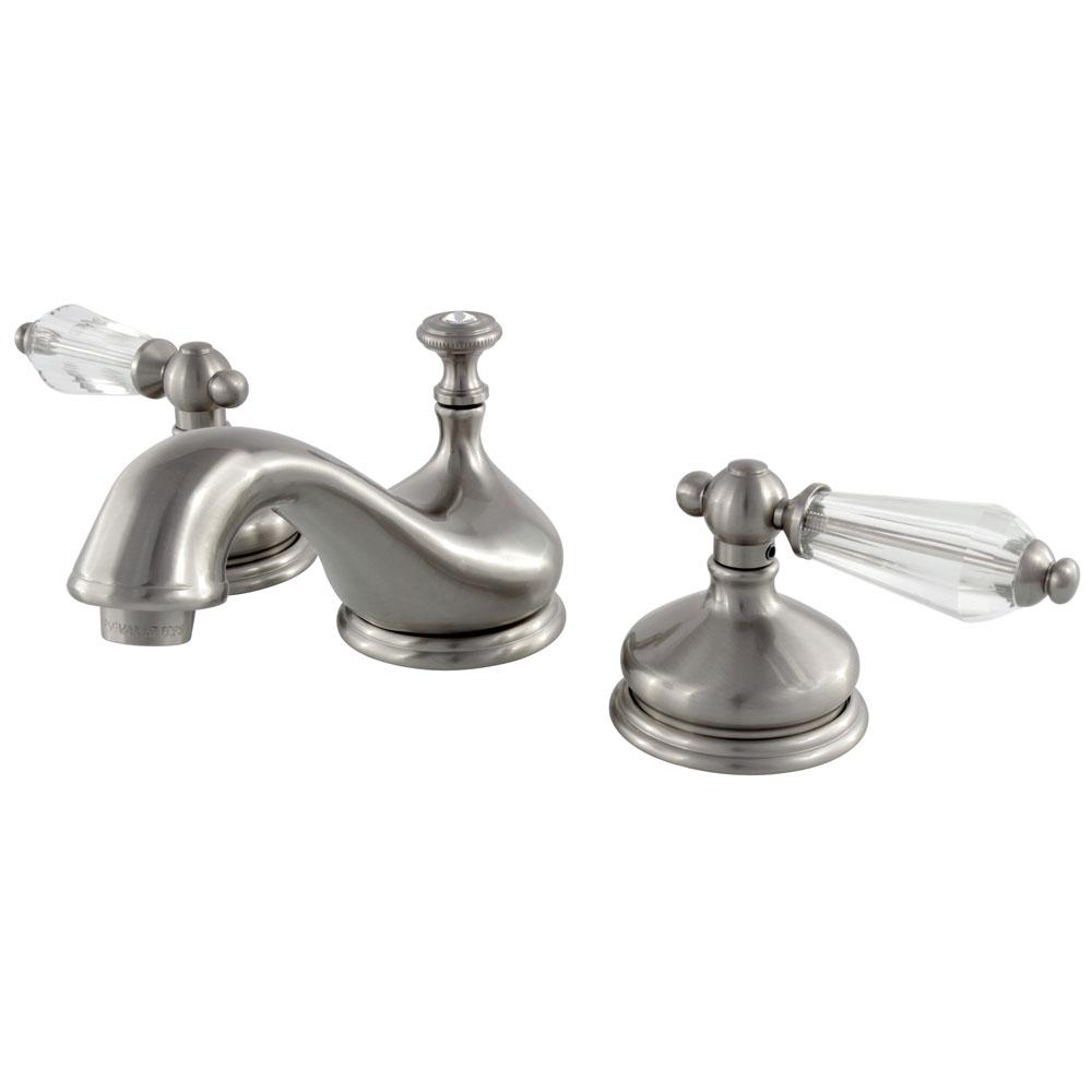 Kingston Brass Classic Crystal Lever 8 In Widespread 2 Handle