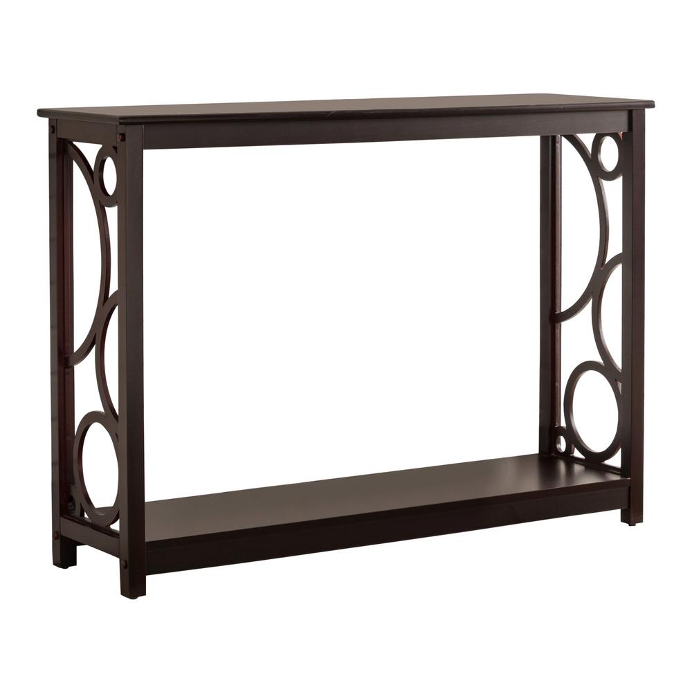 InRoom Designs Cherry Entryway Console Table 5821C - The Home Depot