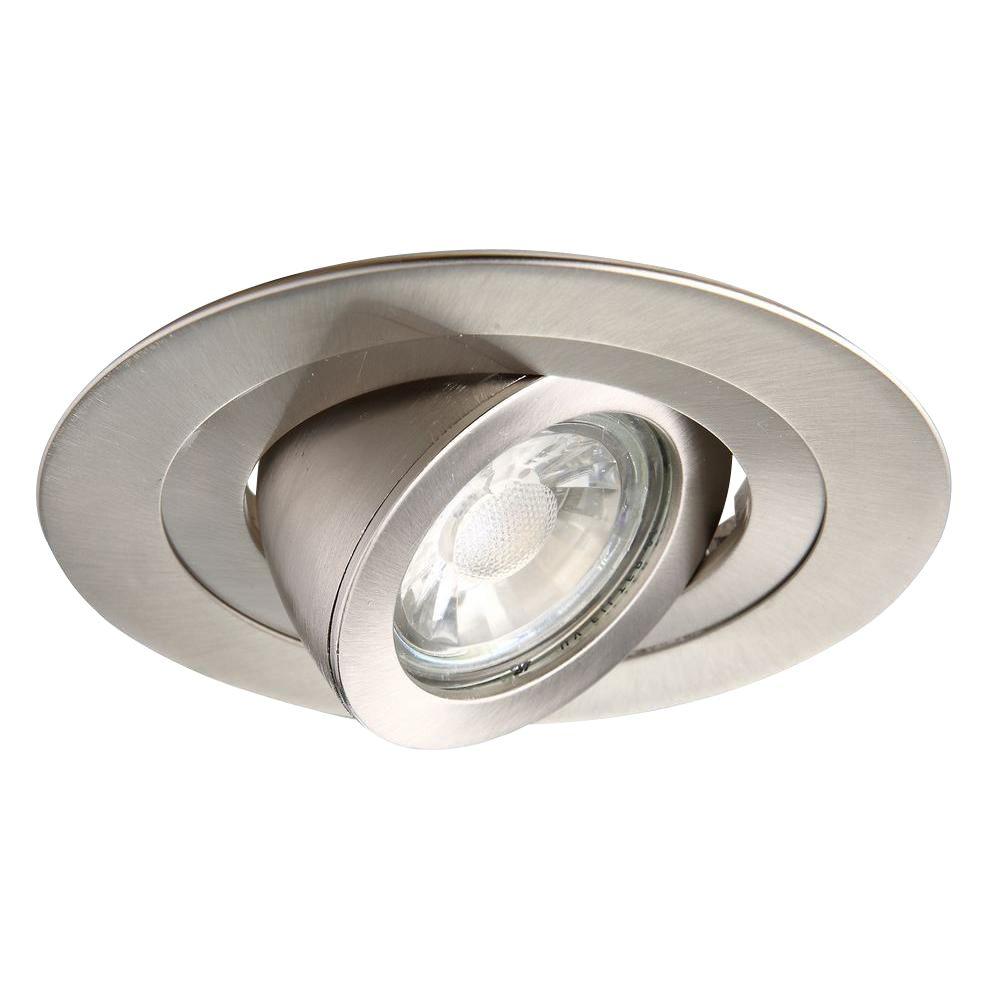 Elegant Lighting 4 In. Brushed Nickel Recessed 35 Degree Adjustable 