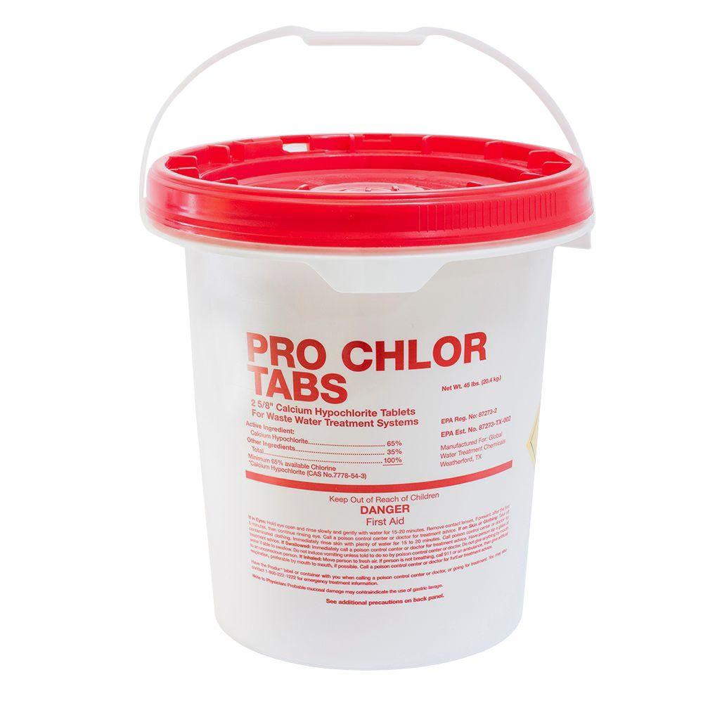 PRO CHLOR TABS 45 lbs. Aerobic Septic Tablets-47045 - The Home Depot