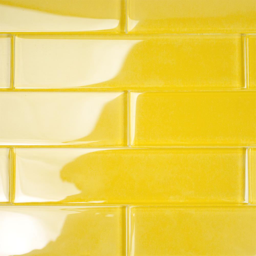 Backsplash Yellow Tile Flooring The Home Depot