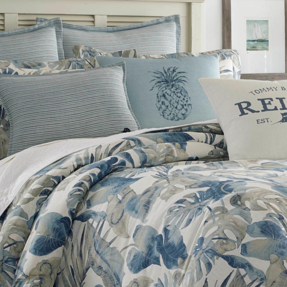 Tommy Bahama Raw 3 Piece Blue King Duvet Cover Set 221196 The