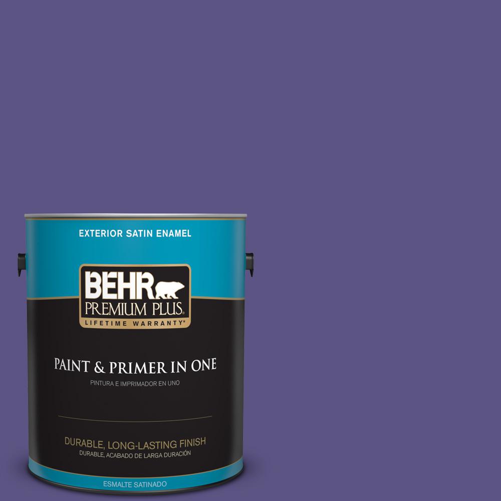 BEHR Premium Plus Ultra 1gal. 640F4 Fading Sunset Satin Enamel