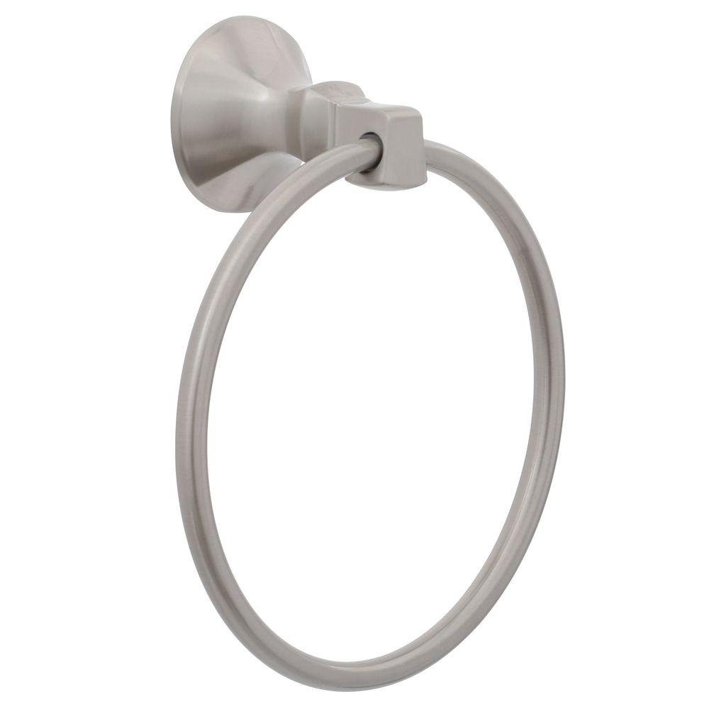 Delta Mandara Towel Ring in Brushed Nickel76246BN The Home Depot