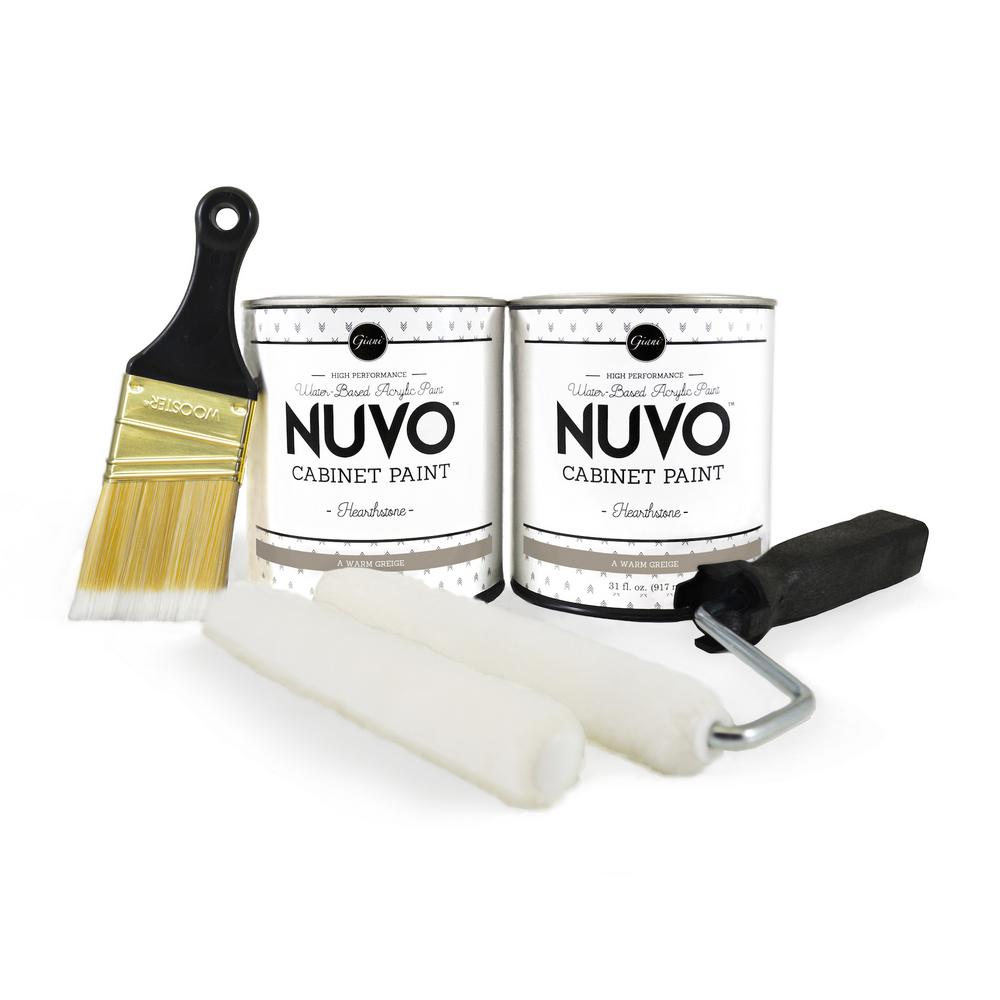 paint cabinet countertop kit depot interior nuvo qt hearthstone