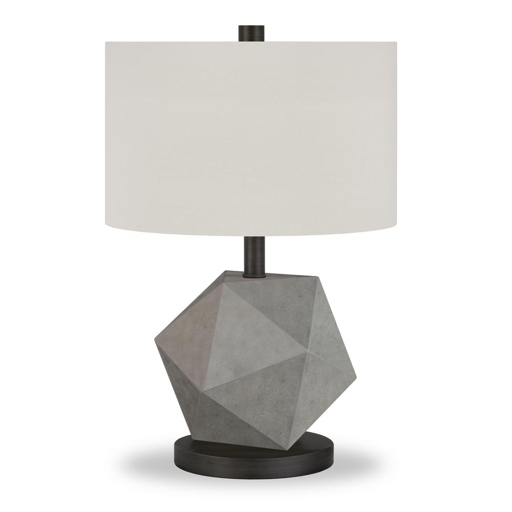 Hudson C Kore 19 1 2 In Metal Concrete Table Lamp Tl0003 The Metal Concrete Table Lamp