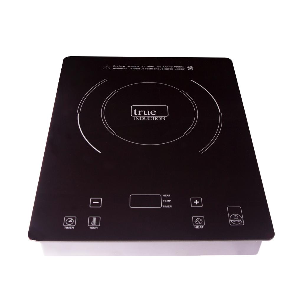 True Induction 11 In Glass Induction Cooktop In Black With 1