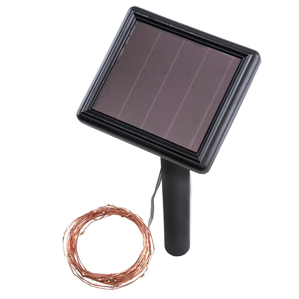 Hampton Bay 50Light 6.10 in. Solar Outdoor Integrated LED Copper