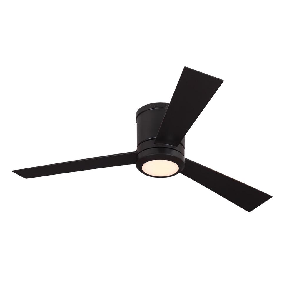 Monte Carlo Clarity 52 In Led Oil Rubbed Bronze Ceiling Fan With Light Kit