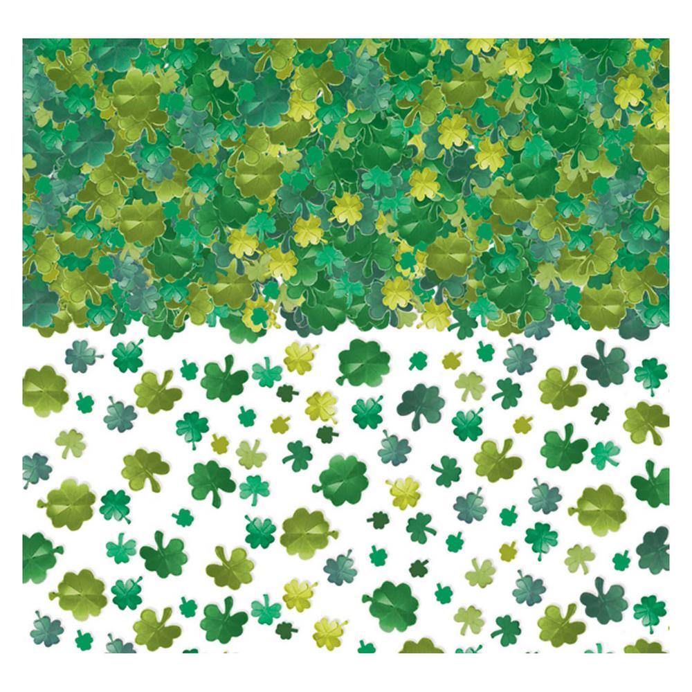 Lucky Four Leaf Clover//Good Luck Party Table Top Confetti//Decor-Shades of Green