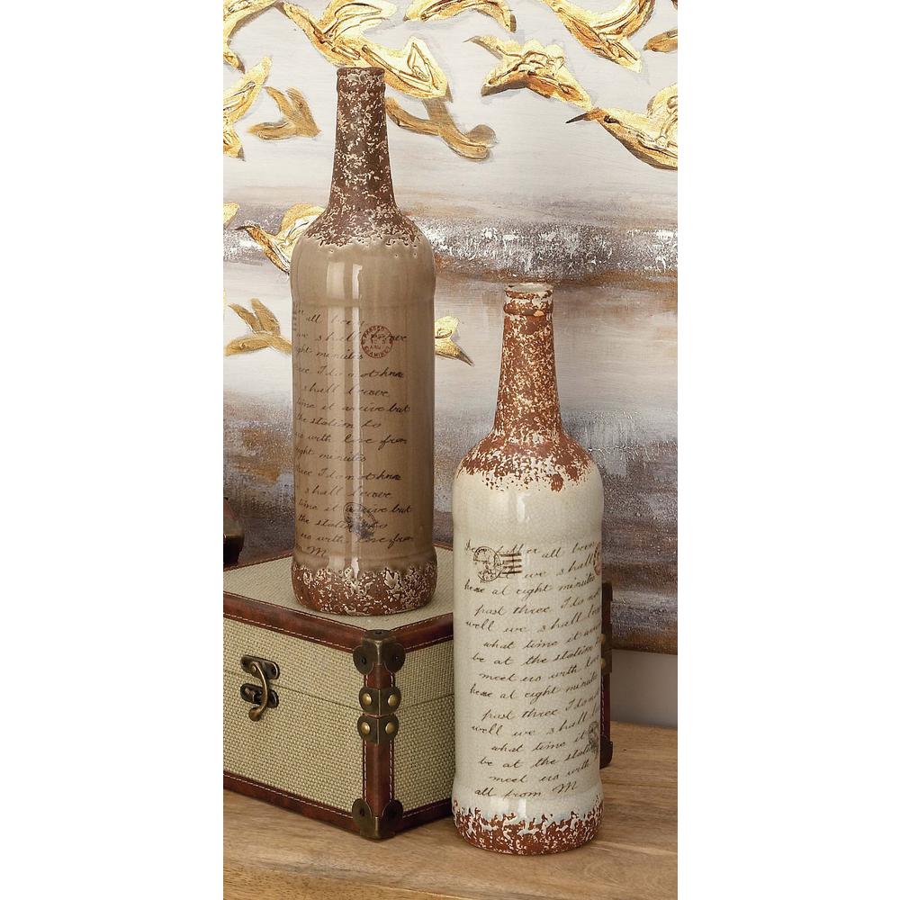 Benzara Natural Polish And Texture Multi Color Ceramic Decorative