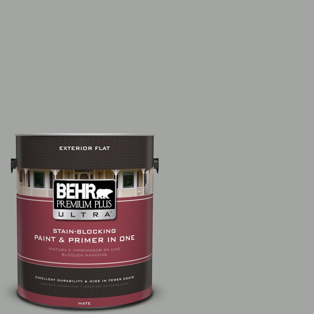 BEHR Premium Plus Ultra 1 gal. PPU2523 Winter Way Flat Exterior Paint