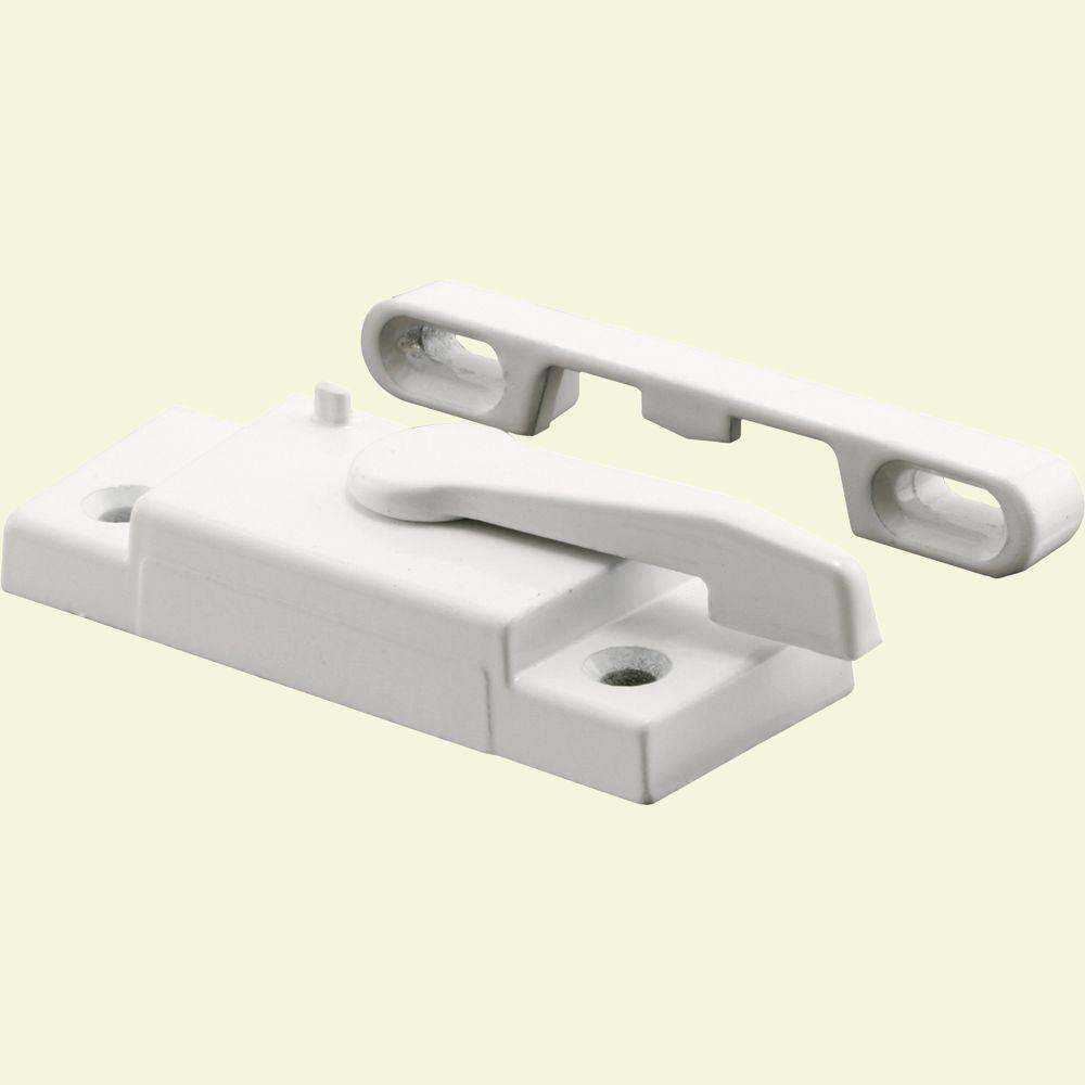 Prime Line Better Bilt White Left Hand Window Sash Lock With Keeper F   Prime Line Window Sash Locks F 2625 64 1000 