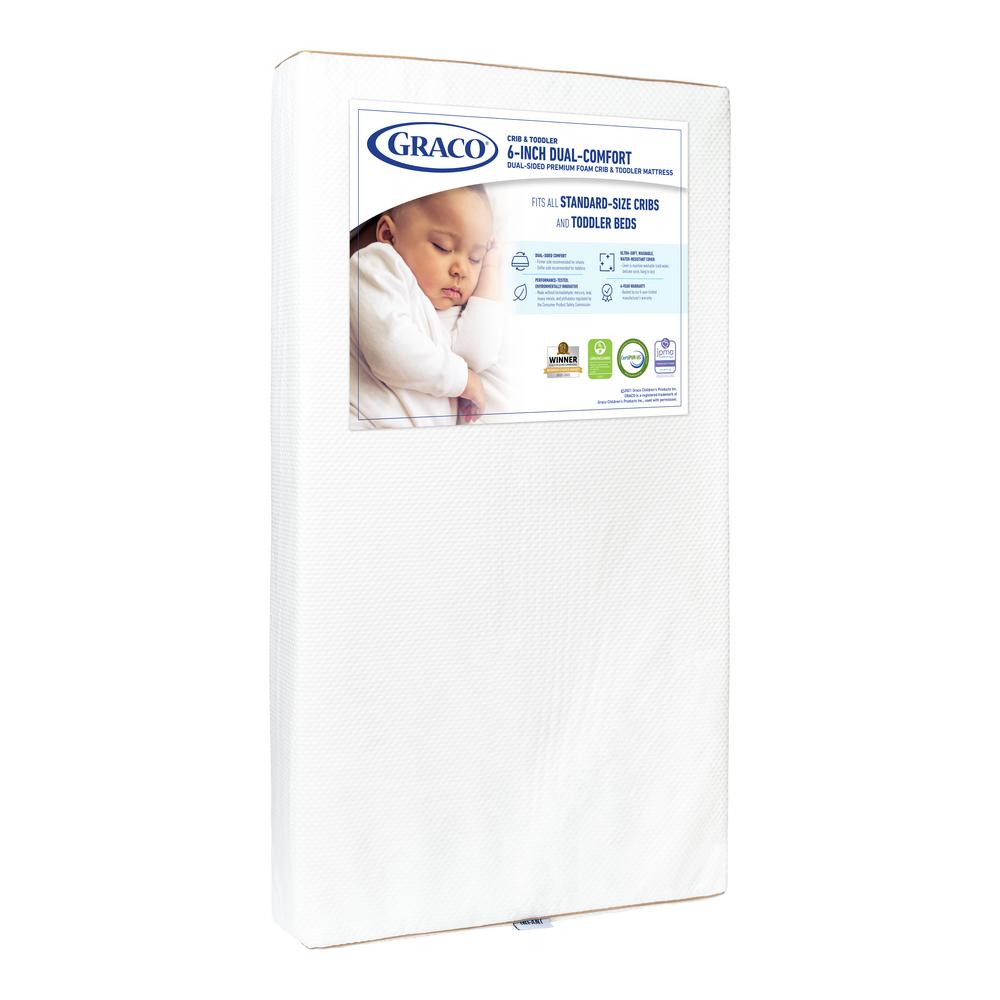 Graco Graco 6 in. Foam Crib and Toddler Mattress06711200 The Home Depot