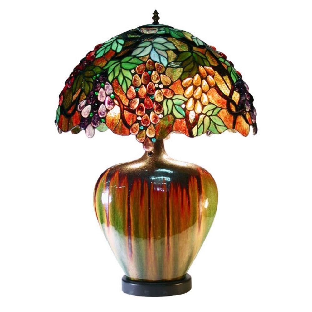 Warehouse Of 24 In G Multicolored Brown Table Lamp G Multicolored Brown Table Lamp