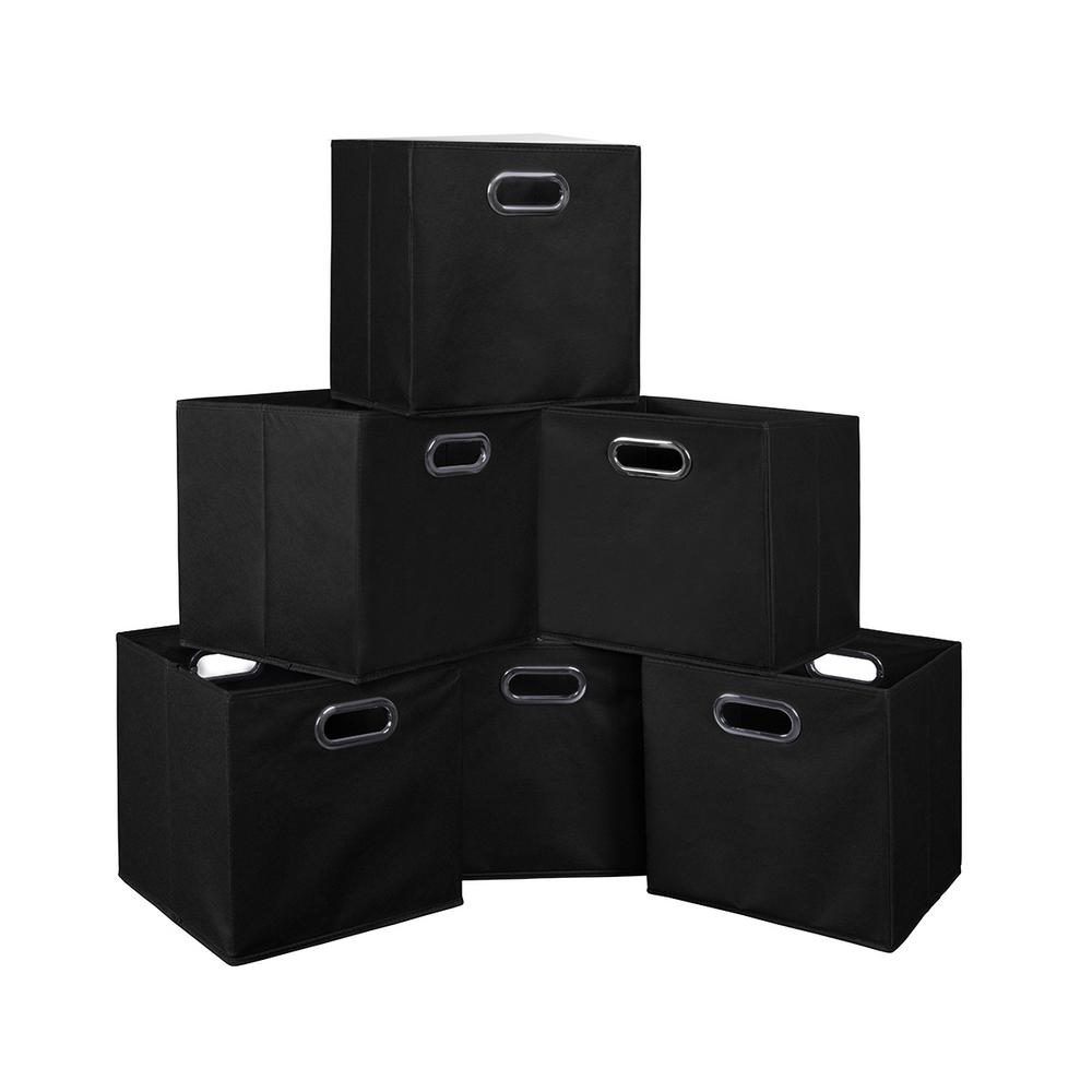 Niche Cubo 12 in. x 12 in. Black Foldable Fabric Bin (6Pack