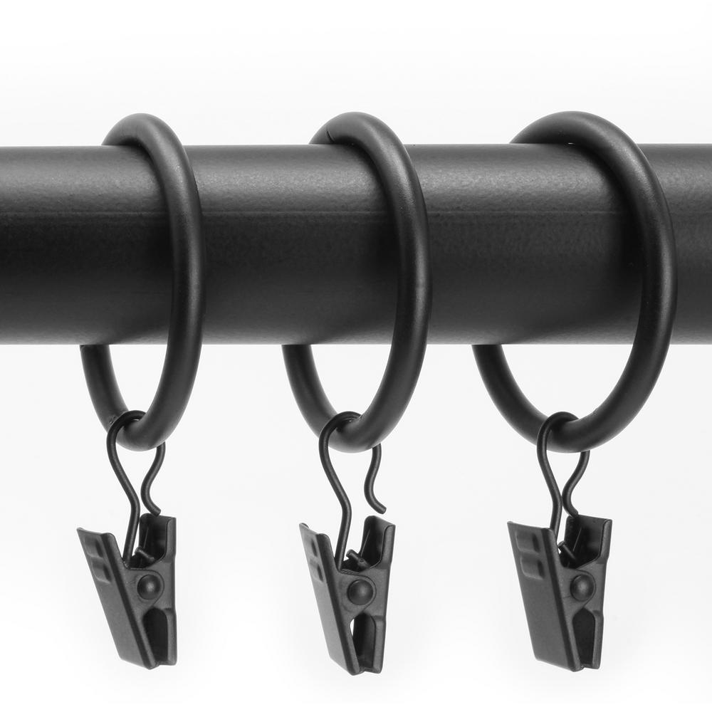 Chicology 1 1 8 In Clip Rings In Essential Black 12 Pack Ring