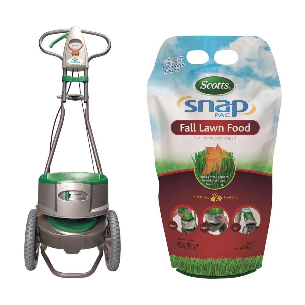 Scotts 4M Snap Pac Fall Lawn Food with Snap Spreader by Scotts