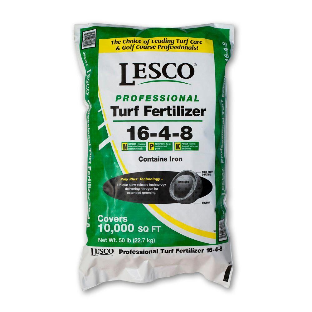 LESCO 50 lbs. 16-4-8 Polyplus Fertilizer with Iron-80225 - The Home Depot