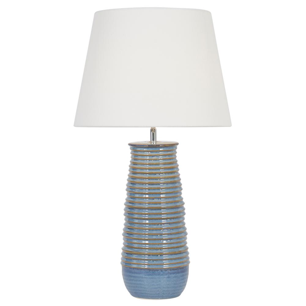 blue grey table lamp