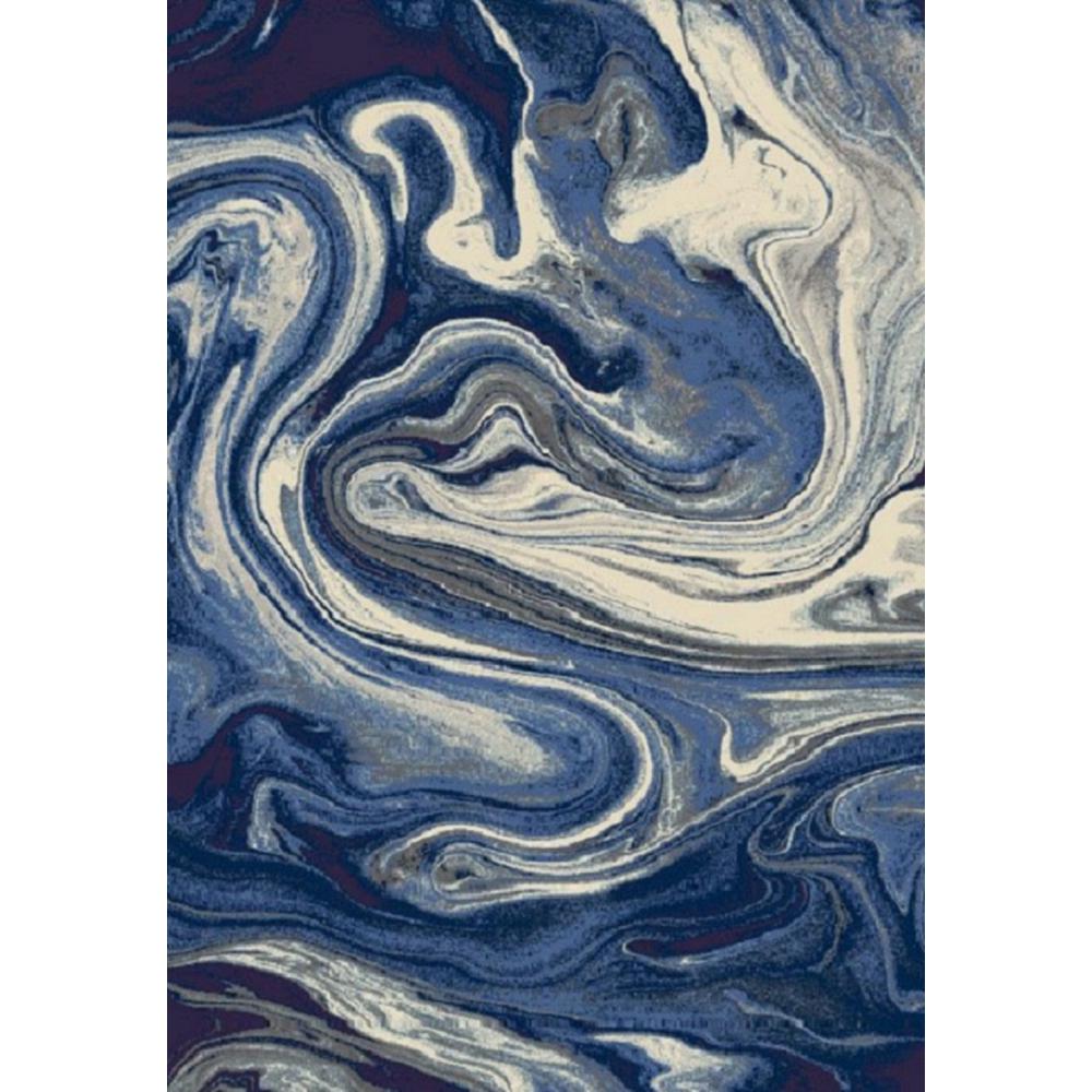 Kas Rugs Watercolors Blue Palette 6 Ft X 9 Ft Abstract Area Rug Wat623667x96 The Home Depot