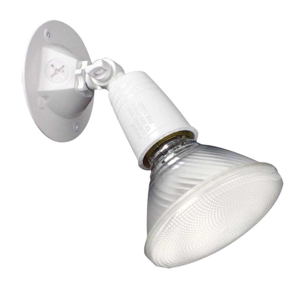 Heath Zenith 240-Degree White Replacement Outdoor Motion Sensing Flood