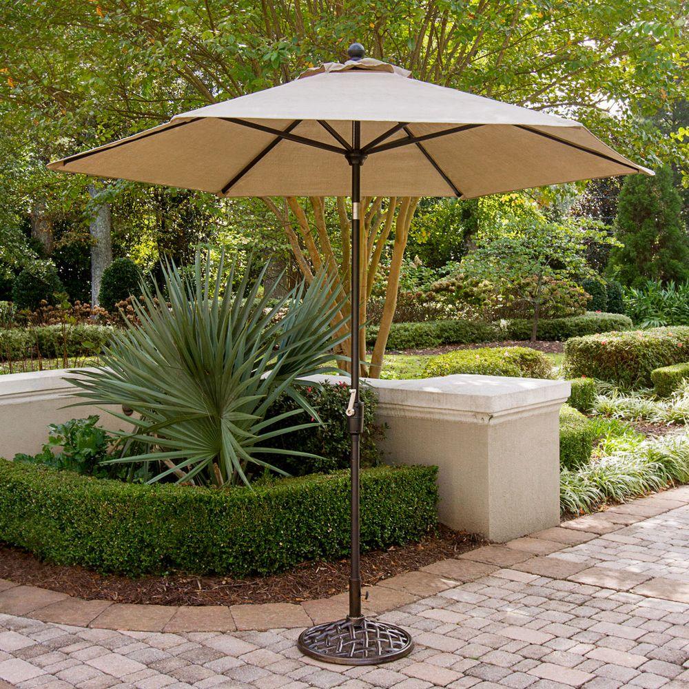 hanover traditions cast top umbrella side table