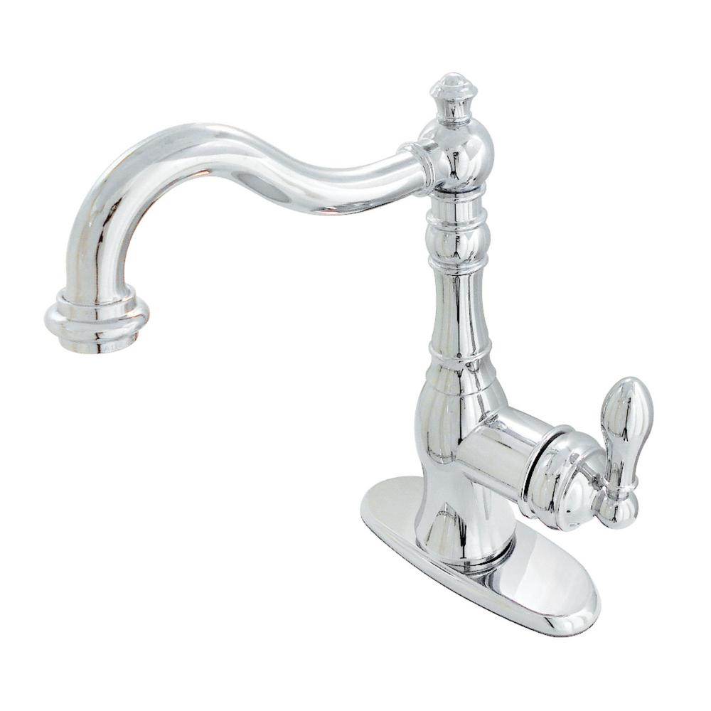 Kingston Brass American Classic Single Handle Bar Faucet In Polished Chrome