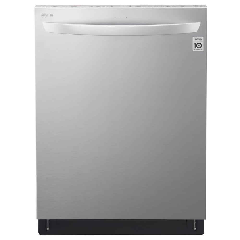 LG Electronics Front Control Tall-Tub Dishwasher in Stainless Steel