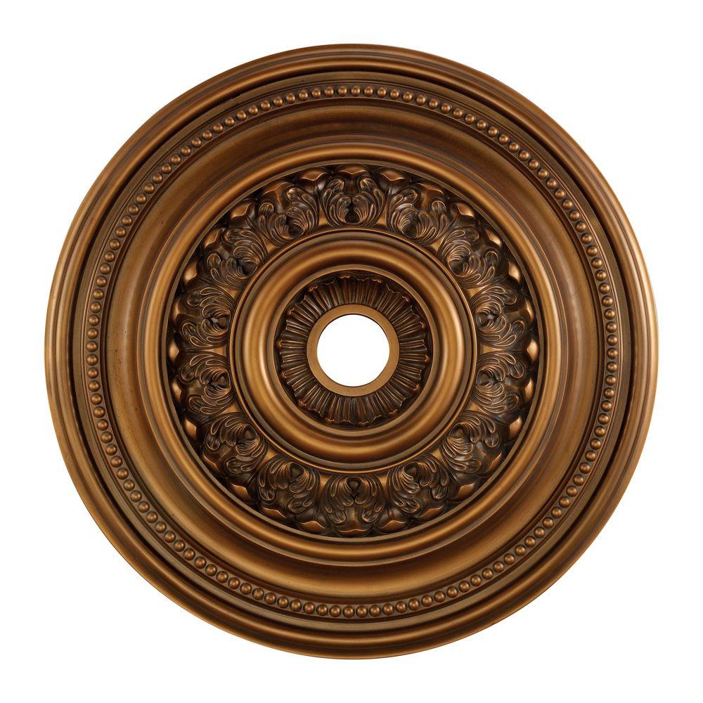 Titan Lighting English Study 32 In Antique Bronze Ceiling Medallion