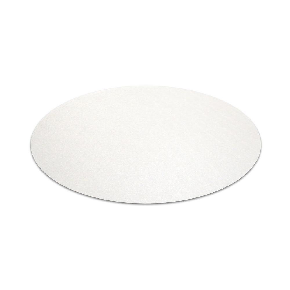 HOMETEX 8 in. x 8 in. Clear Polycarbonate Round Placemats (Set of 2