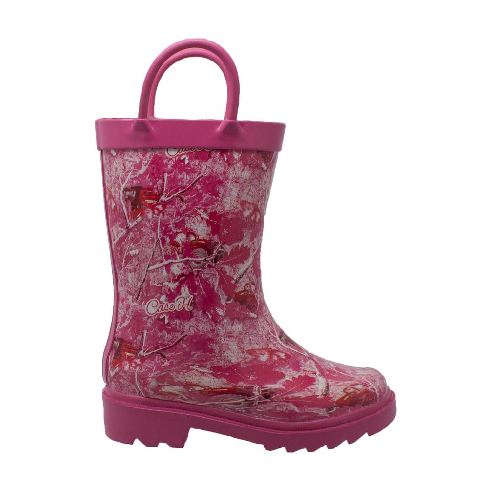 pink camo rubber boots