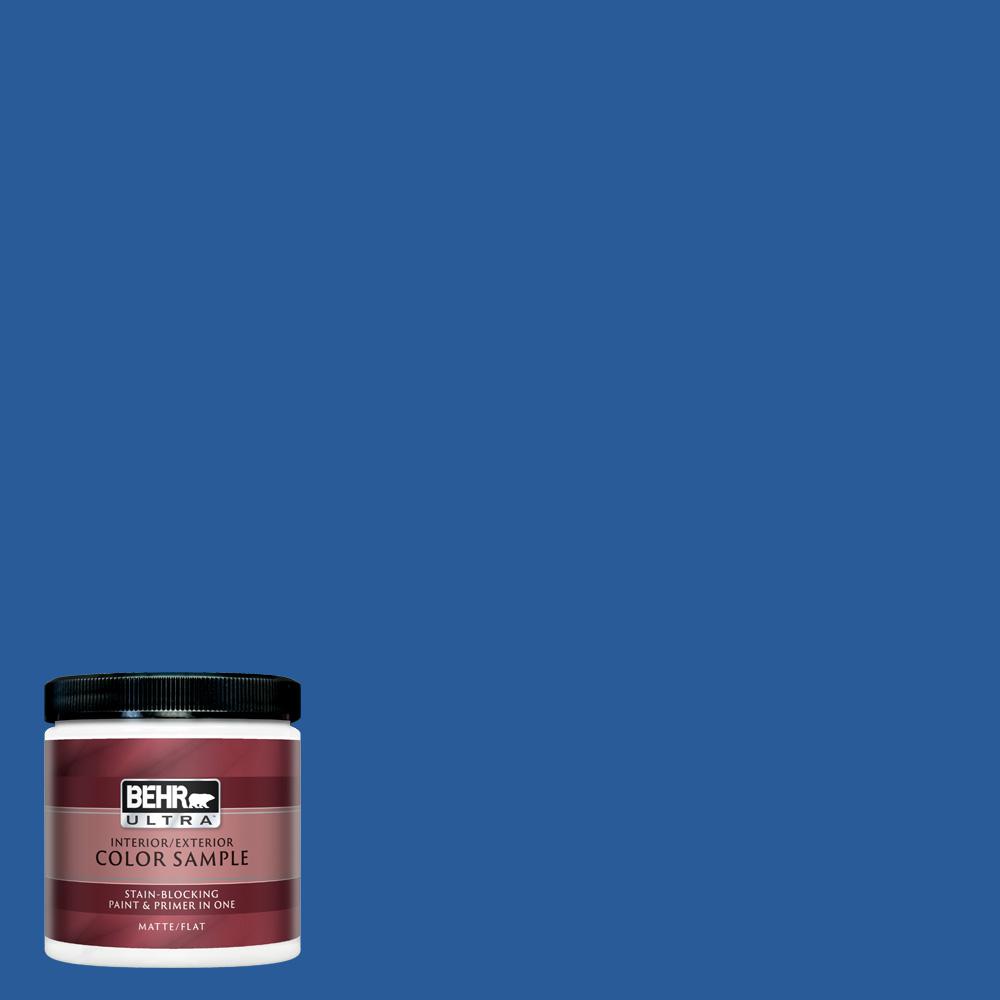 Behr Ultra 8 Oz P510 7 Beacon Blue Matte Interior Exterior Paint Behr Ultra 8 Oz P510 7 Beacon Blue