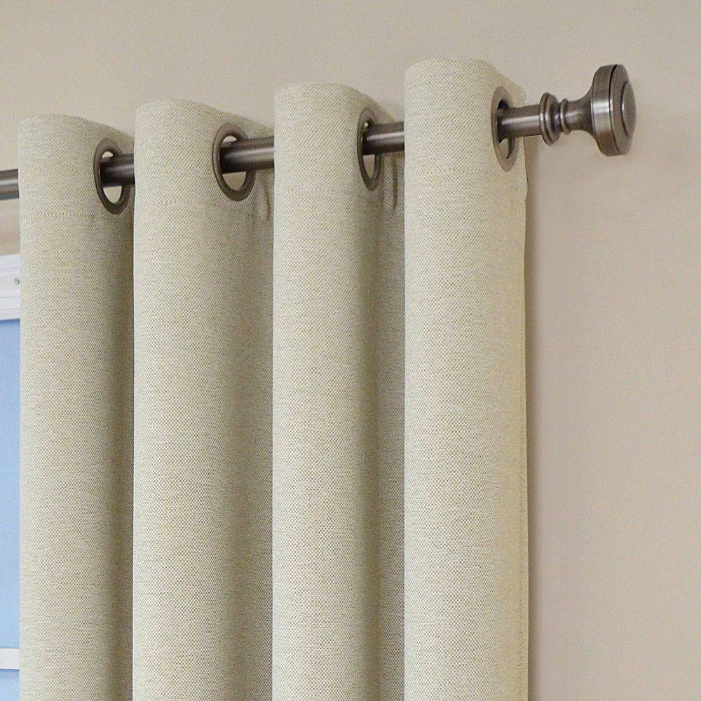 Eclipse Bobbi Blackout Window Curtain Panel In Ivory 52 In W X